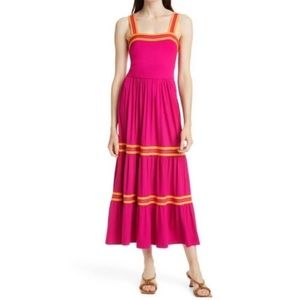 Ted Baker Womens Hot Pink  Tiered Sundress